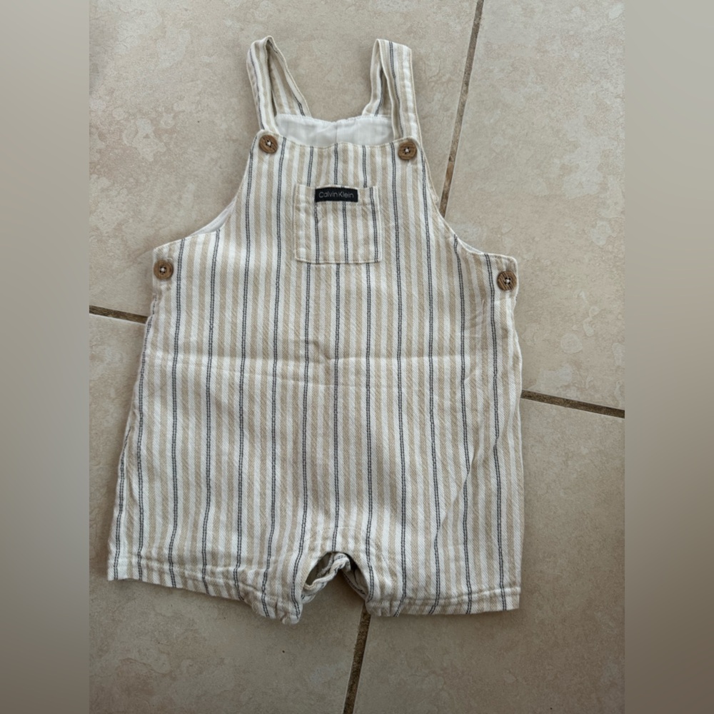 Striped Kids Overalls